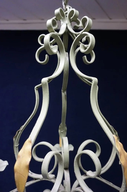 Chandelier. Polychrome metal. – kroonluchters (photo 2 of 4)