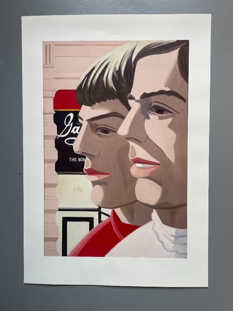 Alex Katz - ポスター Alex Katz Vintage 1978 Pop Art Lithograph Print Framed Mid