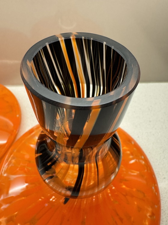Image 1 of Designer bottle vases (2x) space age
