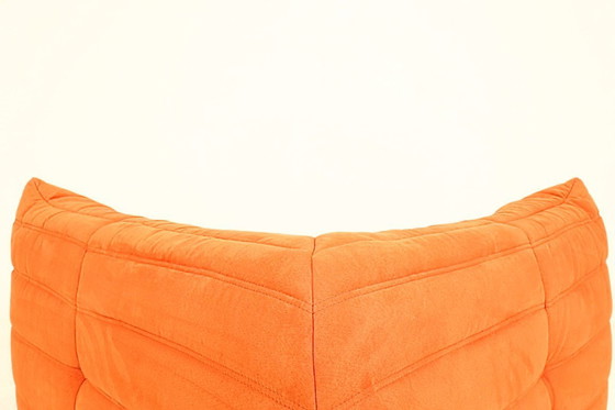 Image 1 of Togo set of 3 pumpkin orange fabric design by Linge Roset 