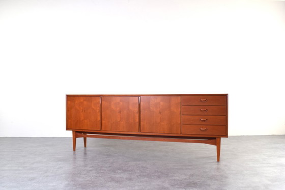 Image 1 of Mid-Century teakhouten dressoir van Heinrich Althoff, jaren 60.