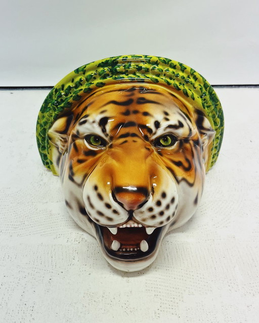 Tiger Ceramic Wall Shelf