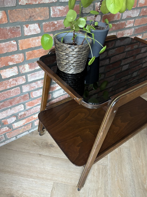 Image 1 of Carrello di servizio vintage degli anni '50 o '60, design danese Mid-Century Modern.