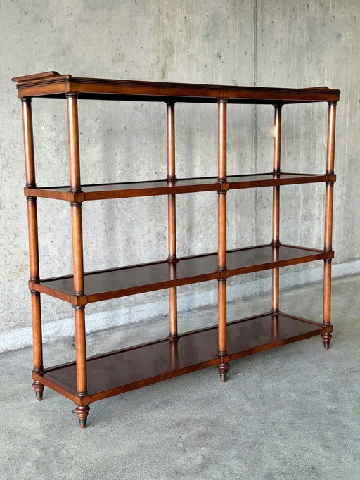 Mahogany wooden wall cabinet / room divider