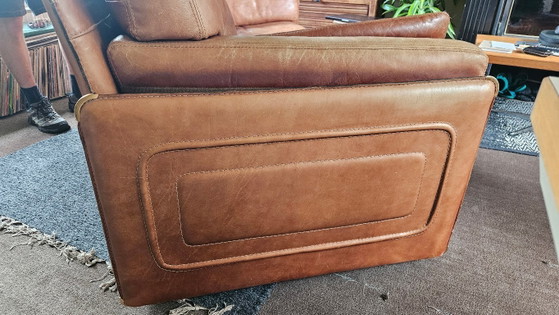 Image 1 of Baxter Arcon Sofa von Marco Milisich | Cognacfarbenes Leder, Italien