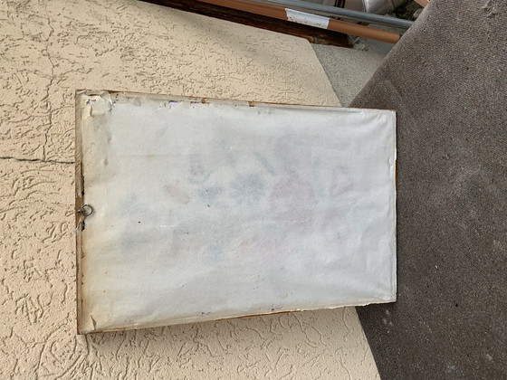 Quadro Vintage Ungherese Kalocsa Ricamato a Mano – Dipinti e disegni, Tessile (photo 5 of 5)