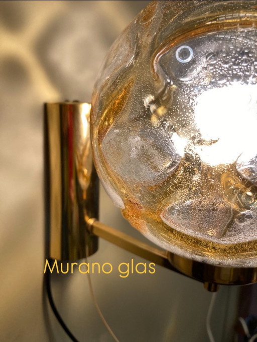 Appliques Doria Leuchten laiton & verre de Murano