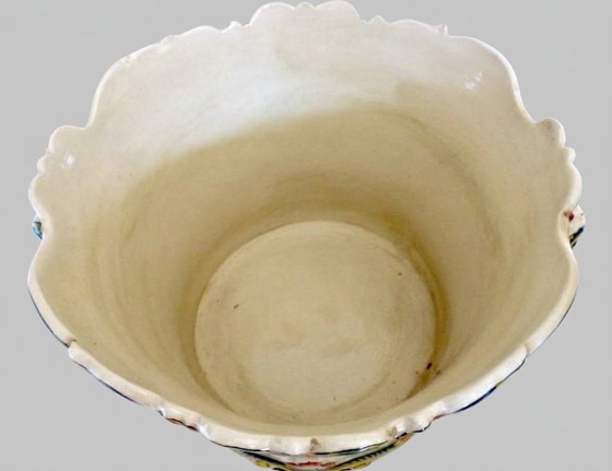 Vaso per Piante / Cache-pot in Maiolica Francese – Stile Rouen – Fatto a Mano (Fait Main). – Vasi per piante (photo 6 of 6)