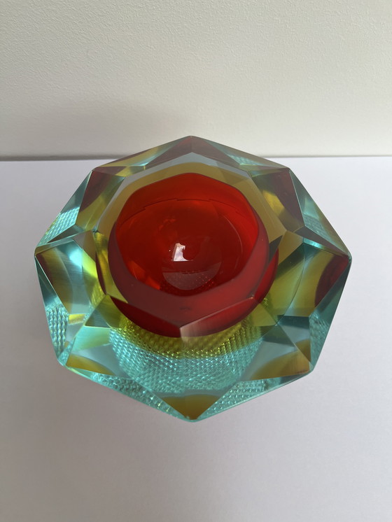 Image 1 of Cendrier vintage Sommerso en verre de Murano, vers 1960