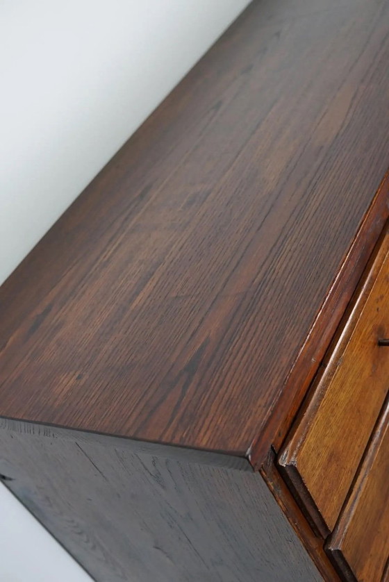 Image 1 of Armoire d'apothicaire ancienne en chêne français, début du XXe siècle