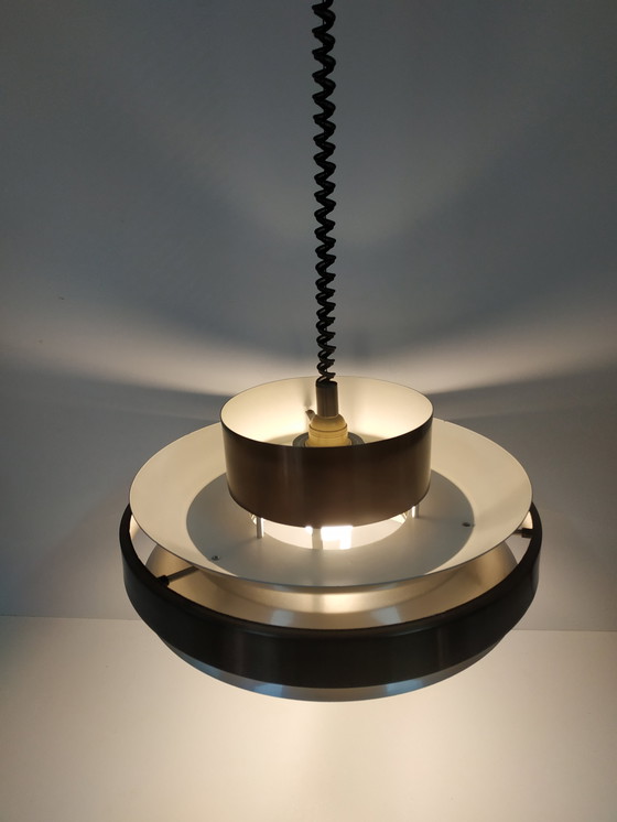 Image 1 of Scandinavian style ceiling design ring lamp by Herda, 60-70s (adjustable in height)