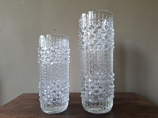 Set of two Sklo Union vases