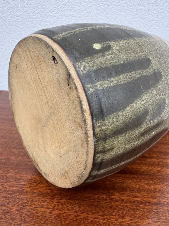 Image 1 of Stoneware Vase with Drips, Jean Pointu Style