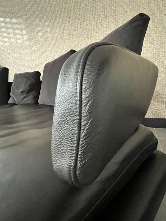 Image 1 of B&amp;B Italia Design Divano Lounge Divano Pelle Marrone Scuro