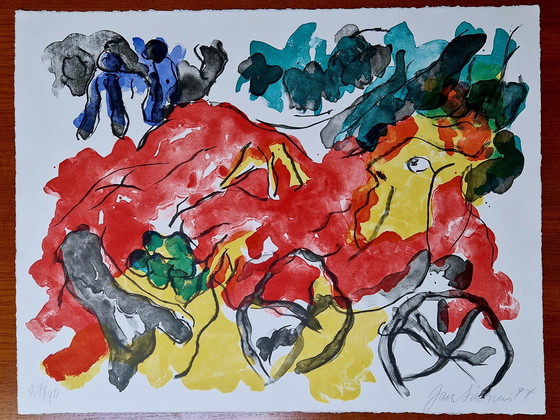 Image 1 of Litho Jan Sierhuis - La femme à cheval