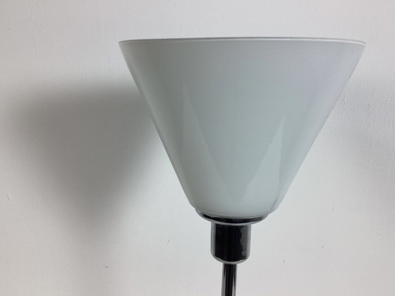 Image 1 of Lampada postmoderna vintage in stile art déco in vetro e marmo