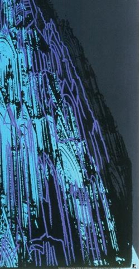 Image 1 of Andy Warhol – Cathédrale de Cologne (Bleu) | Estampe Pop Art Après 1985