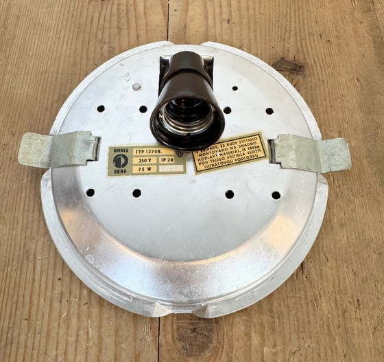 Image 1 of Applique murale ou plafonnier vintage en verre, années 1970