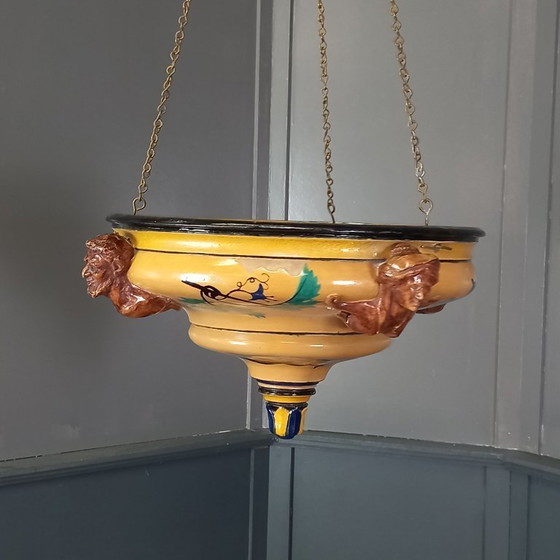 Image 1 of 19th-century ceramic plant hanger