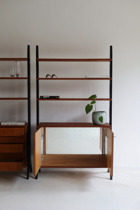 Image 1 of Set of two vintage IKEA Roxen wall cabinets from the 1950s/60s.