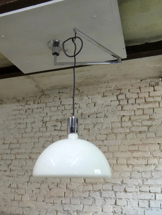 Lampada a sospensione articolata di Franco Albini per Sirrah – Lampade a sospensione, Design (photo 3 of 5)