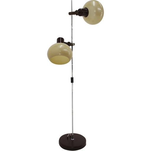 Vintage floor lamp with plastic shade, Hungary 1970