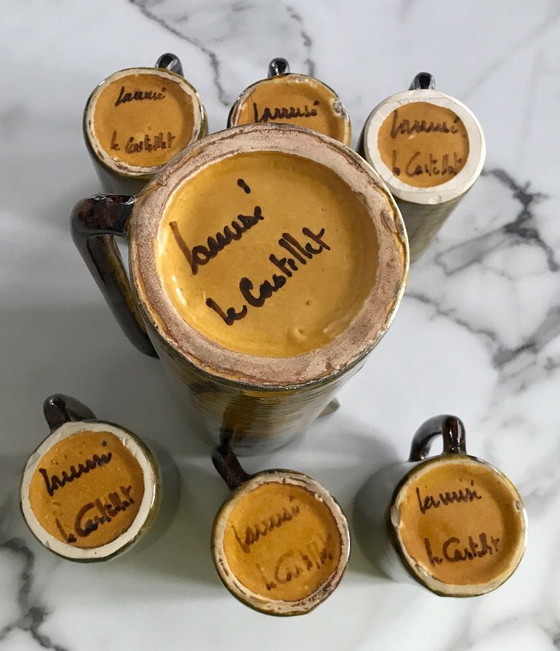 Image 1 of Beautiful Lanusé Le Castellet pitcher and large cup service