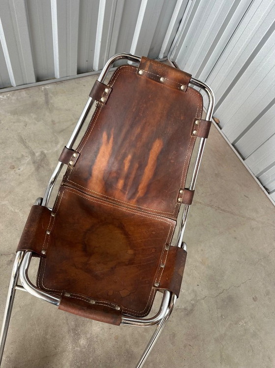 Image 1 of Set van 3 vintage Les Arcs stoelen - Charlotte Perriand