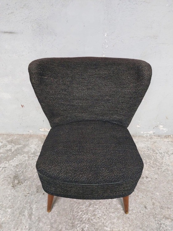 Image 1 of vintage grijze cocktailstoel