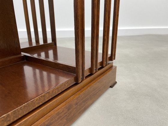 Image 1 of Antieke Engelse boekenmolen mahonie 19e eeuw