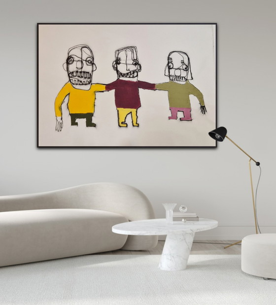 Image 1 of Peinture originale Hamelink : Connexion