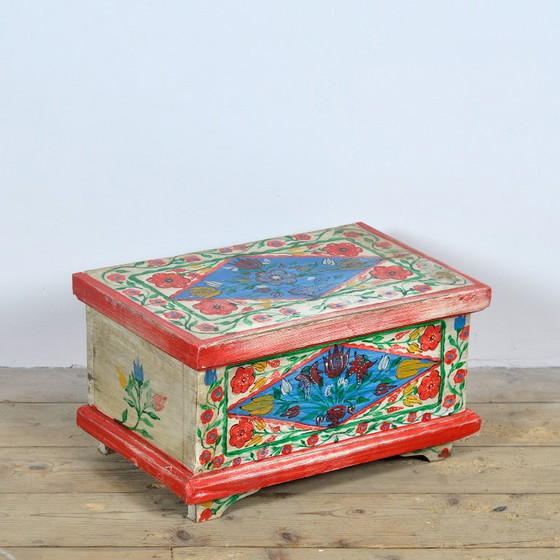 Piccola Cassapanca Folk Art, Circa 1950 – Armadi contenitori, Wood (photo 3 of 10)