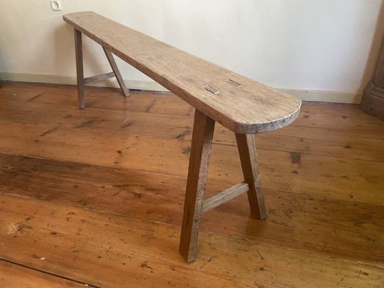 Image 1 of Long Bench Church Pew Oak FR 153 cm