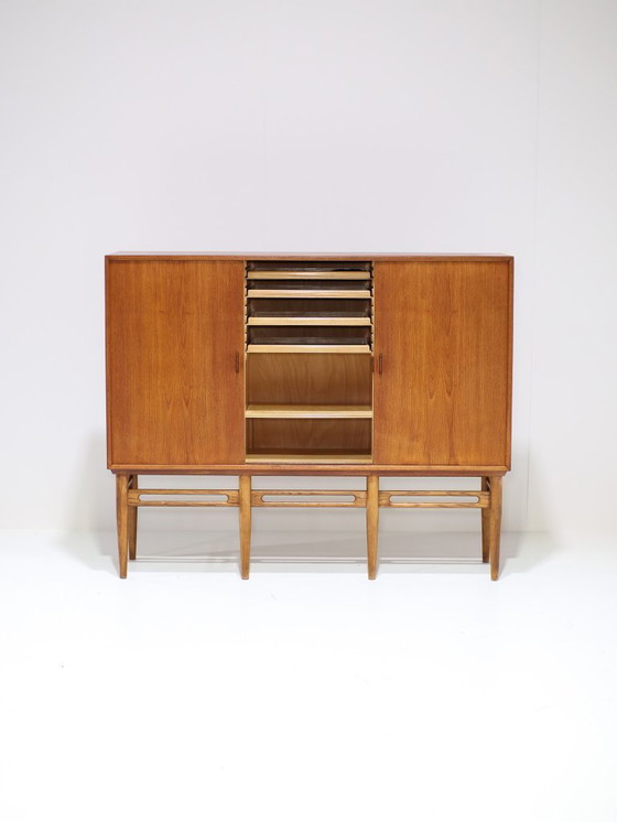 Image 1 of Highboard Illum Wikkelsø model 90 Deens vintage