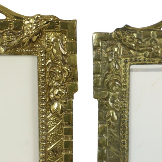 Antieke Franse Fotolijsten Gepolijst Messing Kaders – Brass (photo 5 of 16)