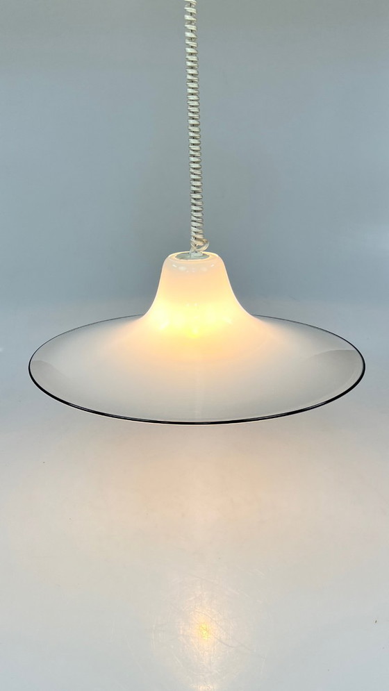 Image 1 of Vintage Murano Glass Pendant Lamp, Renato Toso for Leucos Italy, 1970s
