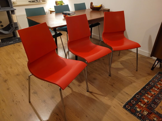 Image 1 of 6 Italiaanse Max Sesign stoelen. Ricciolina Marco Maran 