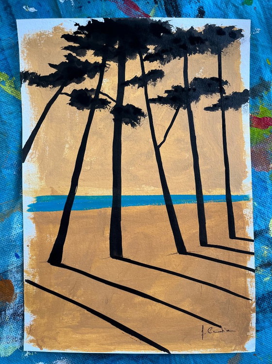 Framed A4 sketch. Signed. – Paintings & Drawings, Paper (photo 3 of 8)