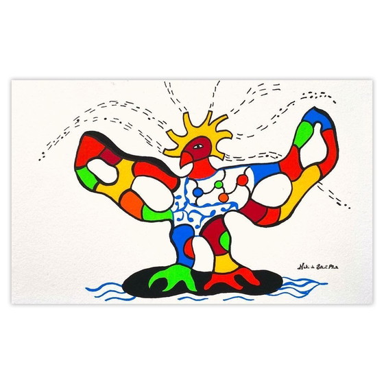 Image 1 of Niki de Saint Phalle White Firebird screenprint 1993