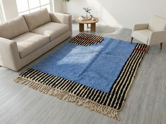 Magnifico tappeto tradizionale blu cielo 200/300cm – Tappeti, Wool (photo 7 of 8)