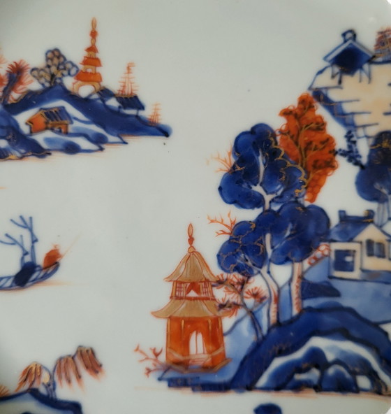 Image 1 of Magnifique bol ancien en porcelaine chinoise de la période Kangxi, de type Imari.