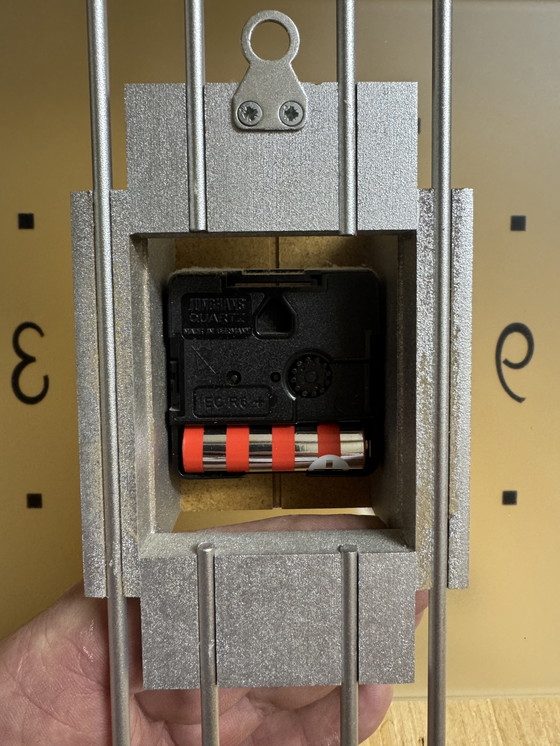 Image 1 of 🕰️ AMS Design Wall Clock | Glass & Aluminum | Junghans Quartz | German modern design |