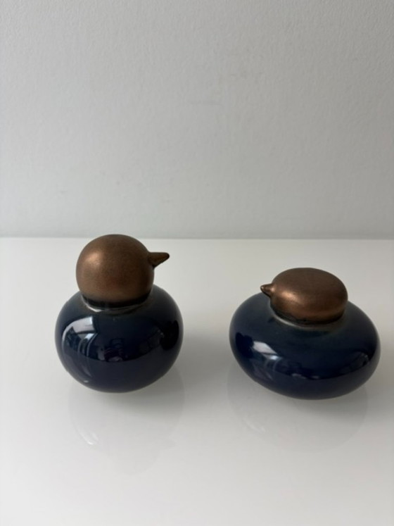 Set van 2 Vintage Keramische Beelden Scandinavische Look – Decoratieve objecten, Ceramic (photo 3 of 10)