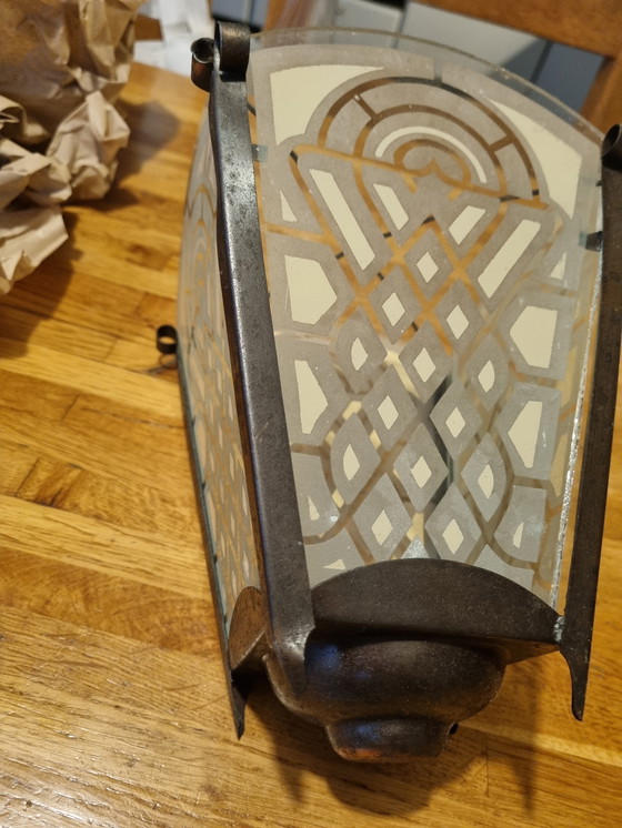 Image 1 of Art-Deco-Flurlampe aus dem Jahr 1905