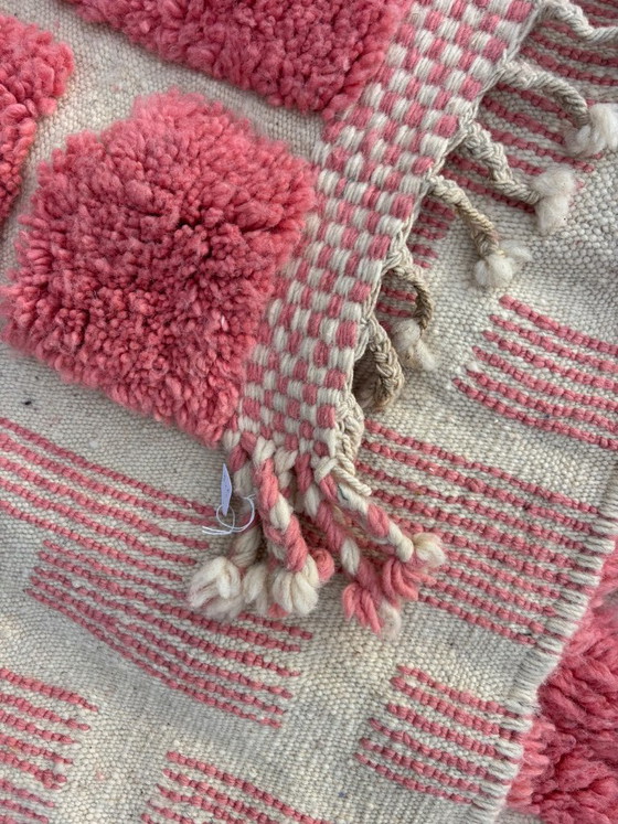 Pink & Elfenbein M’rirt Läufer, Handgeknüpfter marokkanischer Wollteppich, leslosanges, Teppiche & Läufer (Foto 10 von 10)