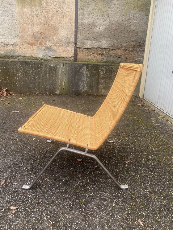 Image 1 of Set di 8 poltrone Pk22 di Poul Kjaerholm, firmate Fritz Hansen