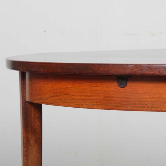 Image 1 of Round extendable dining table in Rio rosewood, 1960