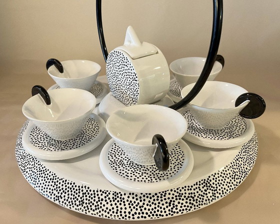 Centrotavola Massimo Materassi, Mas Italy, ceramica Memphis, set completo – Servizi da tavola, Metal (photo 16 of 18)