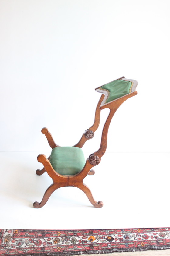 Image 1 of Viktorianischer metamorpher Gebetshocker und Stuhl Prie Dieu