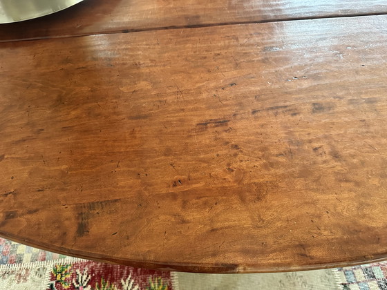 Image 1 of Cherrywood drop-leaf diner table